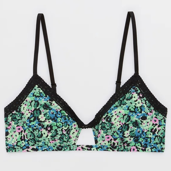 Aerie - SMOOTHEZ Microfiber Cut Out Bralette - Large - Picture 2 of 7
